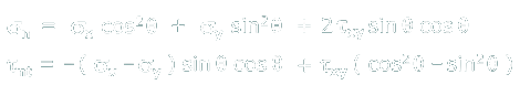 Derivation of stress transform equations